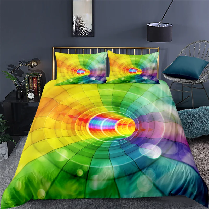 

Luxus 3D Abstrakte Kunst Gitter Drucken Home Living Komfortable Bettbezug-set Kinder Bettwäsche Set Königin und König EU/US/AU/U