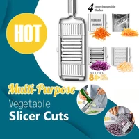 hot sale stainless steel multi blade adjustable peeler for fruits and vegetables kitchen mandoline slicer accessories set