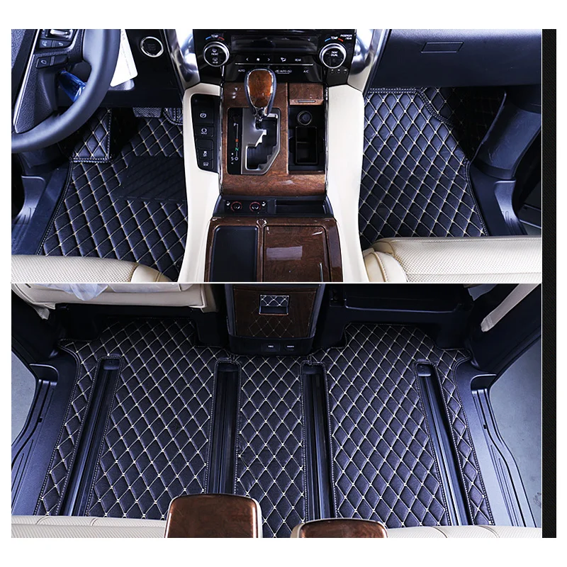 Lsrtw2017 кожаные автомобильные коврики для toyota alphard Vellfire 2013 2012 2011 2010 ковер