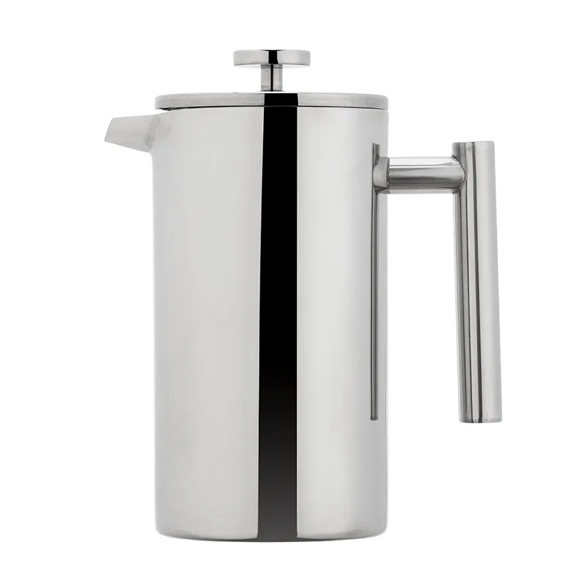 

French Press Coffee Pot Stainless Steel Percolator Coffee Pot Espresso Coffee Maker Jarra Acero Inoxidable Coffee Utensils DE50K