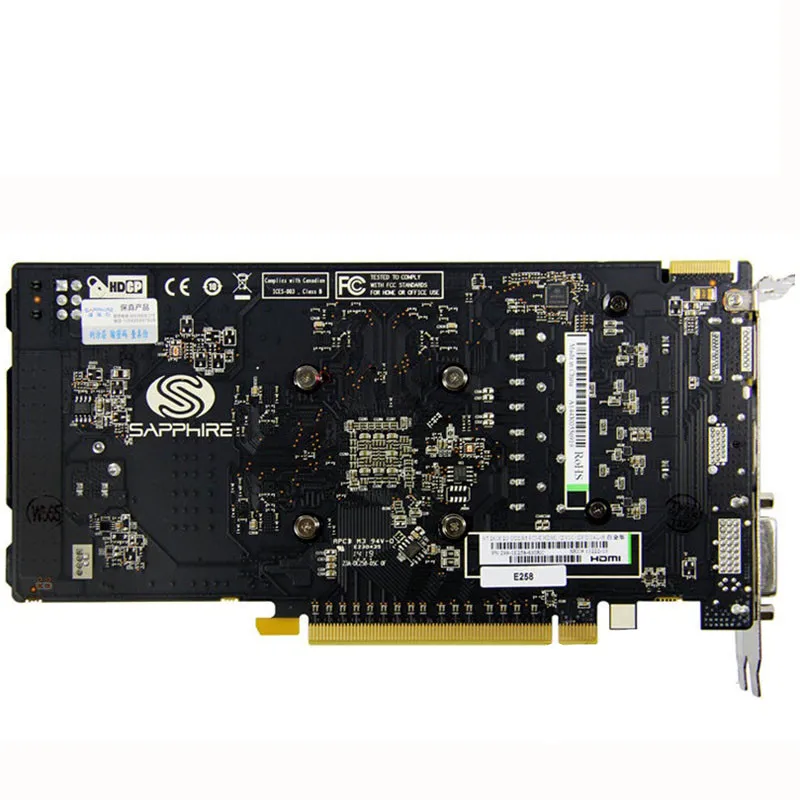 Сапфир R7 360 2G D5 Графика карты 2GB видеокарты GDDR5 128bit для AMD серии Radeon R7360 2 Гб HDMI DVI