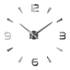 Новый Diy настенные часы кварцевые 3D часы Современный дизайн большие декоративные настенные акриловые наклейки в европейском стиле для гостиная