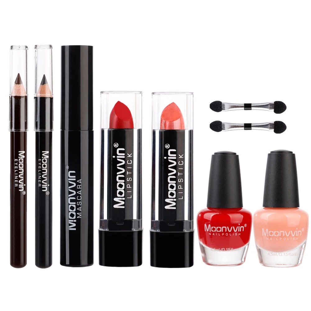 39 шт./компл. Новинка 24 Цвета Палитра теней для макияжа Набор туши ресниц подводка