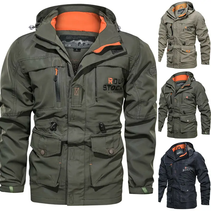 

Men Winter Military Tactical Jacket Hoody Combat Outdoor Hoodie Coat Top Outwear