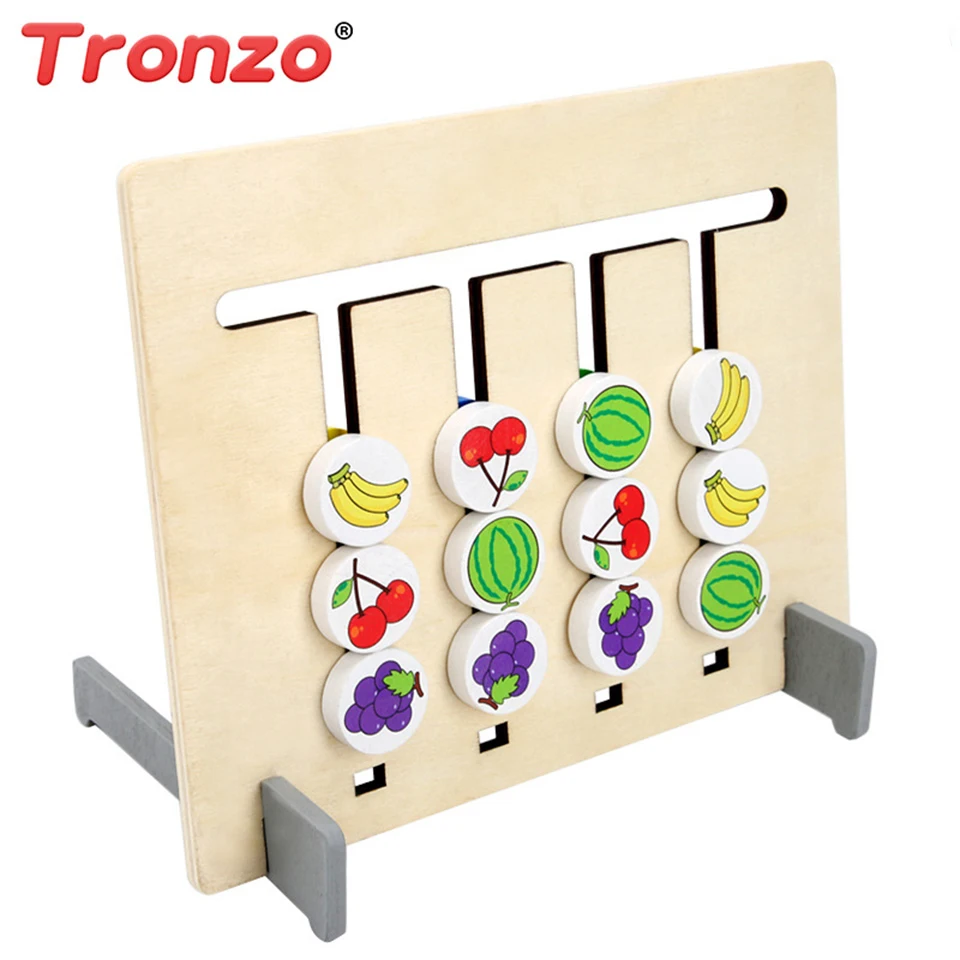 

Tronzo Colorful Fruit Pattern Memory Exercise Toys Early Cognitive Education Montessori Wooden Toys For Parent-child Interaction