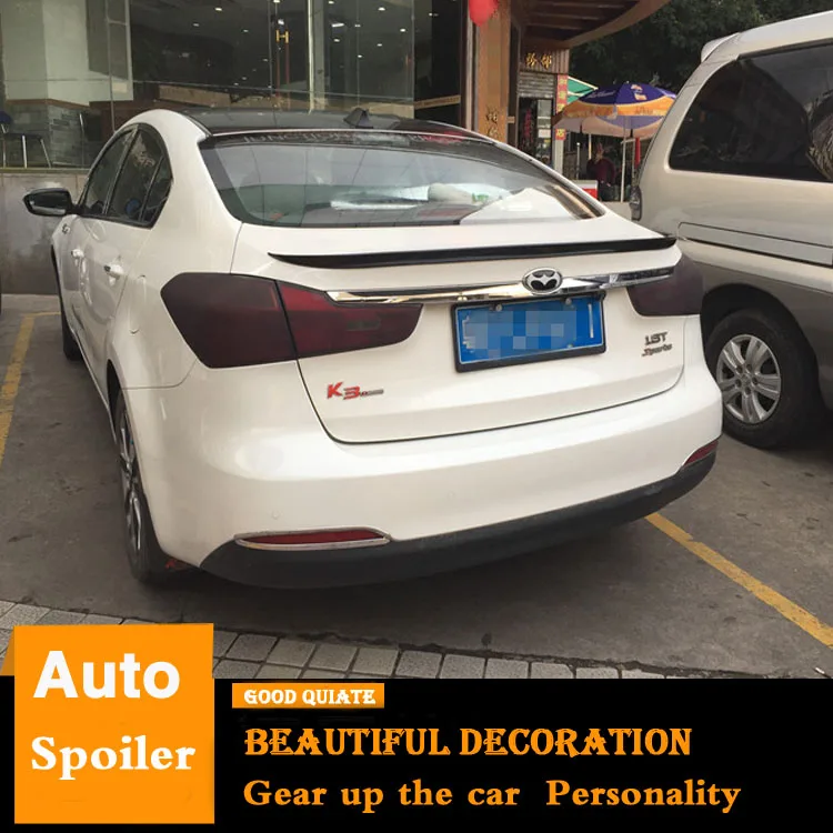 Для Kia FORTE K3 спойлер 2011 2015 спортивный абс материал заднее крыло автомобиля праймер