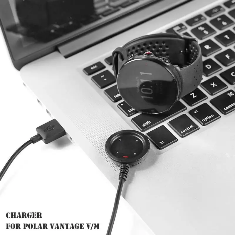 Фото USB зарядное устройство док станция 1 м данных зарядный кабель для POLAR Vantage V/m Смарт USB зарядное устройство док станция 1 м данных зарядный кабель для POLAR Vantage V/m Смарт