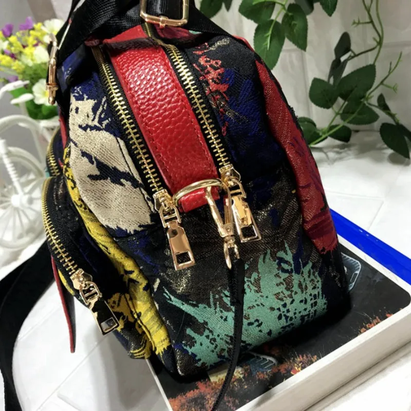 New Fashion Floral Printed Totes Bag Women Pocket Casual Shoulder Multifunctional Handbag Lightweight Packing Crossbody Bags | Багаж и
