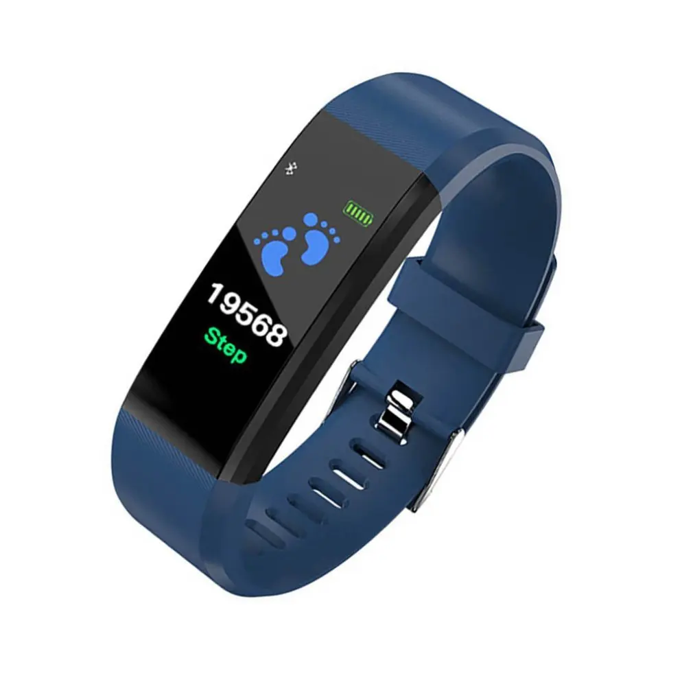 115 Plus Bluetooth Смарт-часы монитор сердечного ритма Смарт Bnad фитнес-трекер Браслет