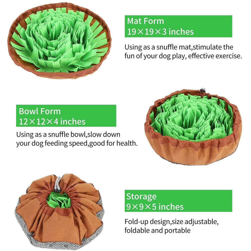 

Dog Feeder Pet Slow Food Bowl Pet Puzzle Toys Dog Feeding Mat Smell Training and Releasing Pressure Pet Supplies