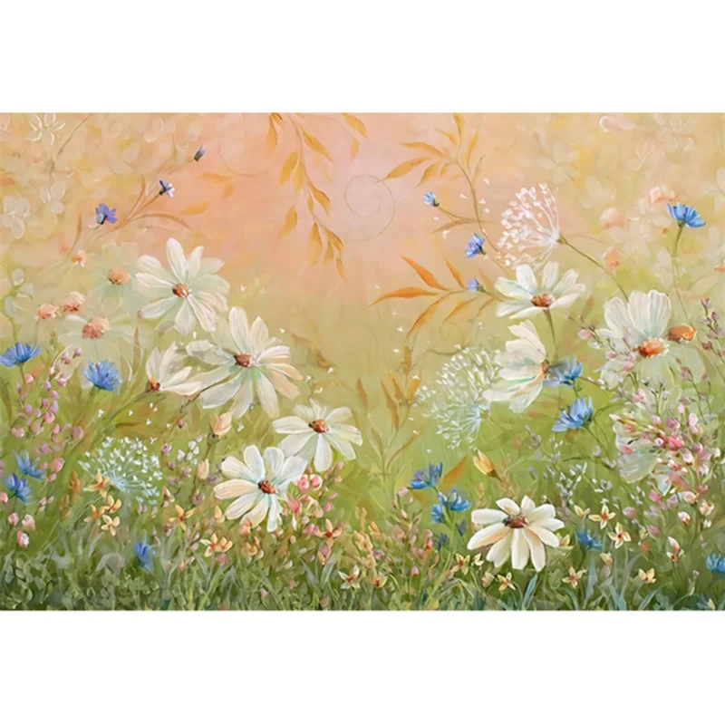 

Art Flower Photography Backdrop Wedding Floral Background Photo Studio Newborn Baby Child Family Portrait Photophone Photocall