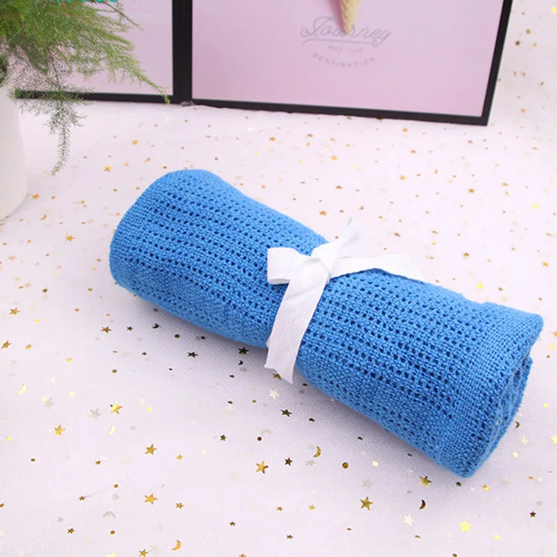 Одеяла для новорожденных младенцев трикотажная пеленка с вырезами хлопковое