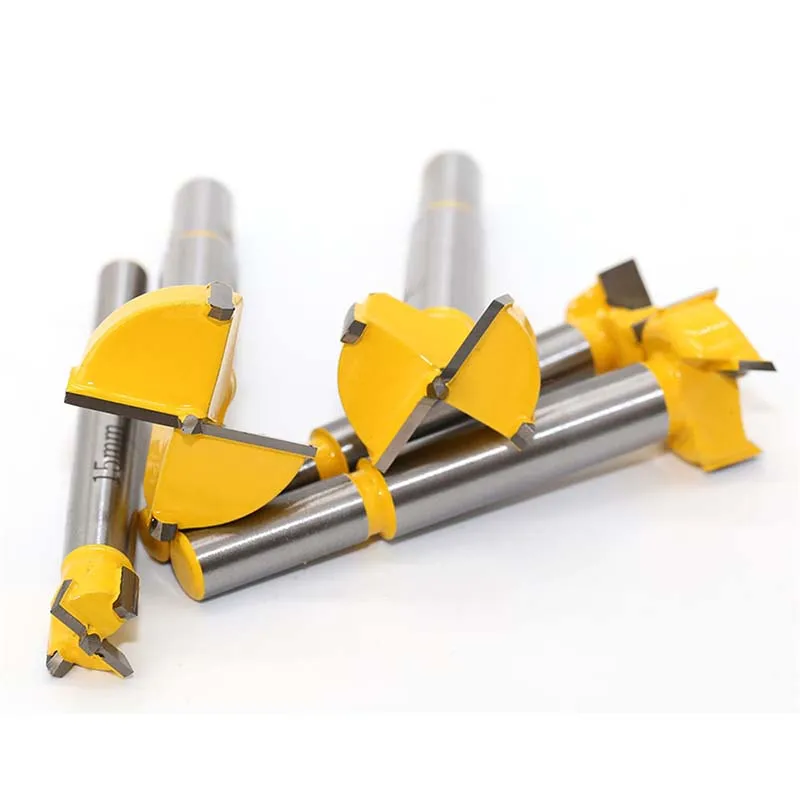 

5Pcs/Set 15-35mm Forstner Auger Borer Drill Bit Carbide Tips With Wood Case for Boring Concealed Hinges And Enlarge Holes