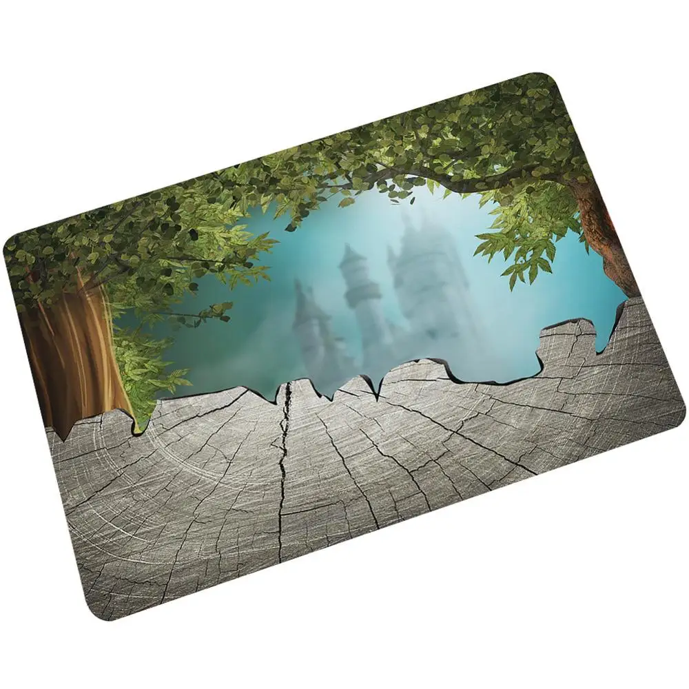 Деревянный коврик для кухни напольный входной двери нескользящий гостиной ковер