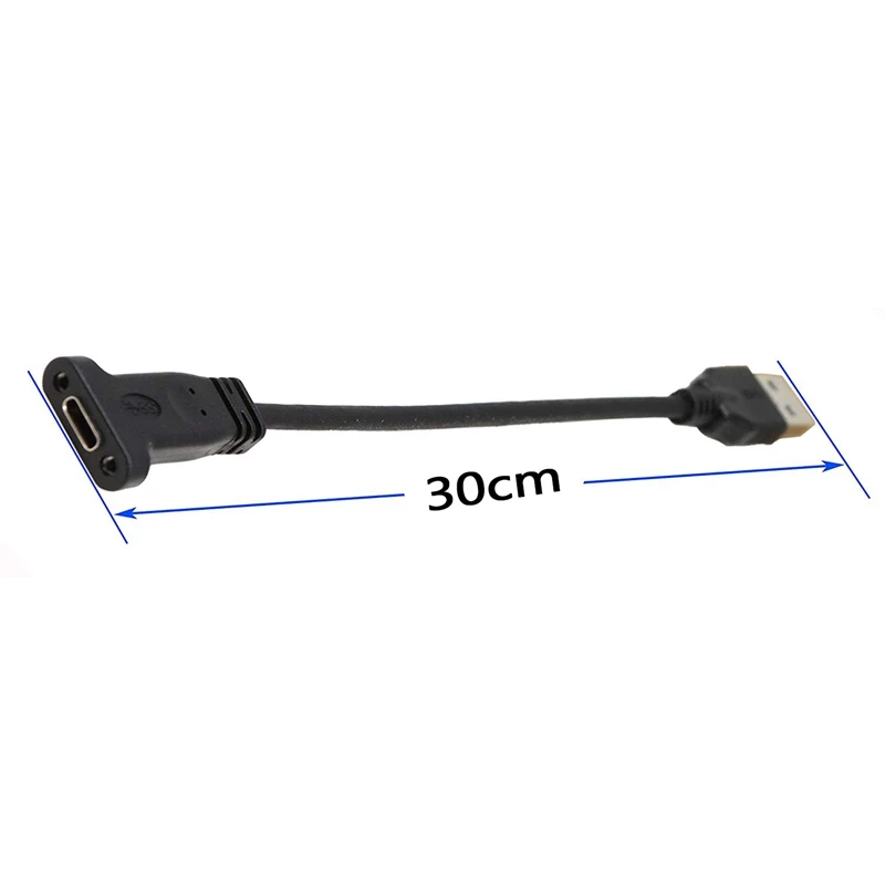 USB A 3,0 к USB C Передняя панель соединительный кабель, USB A 3,0 папа к usb type C гнездовой панельный удлинитель для синхронизации данных и зарядки