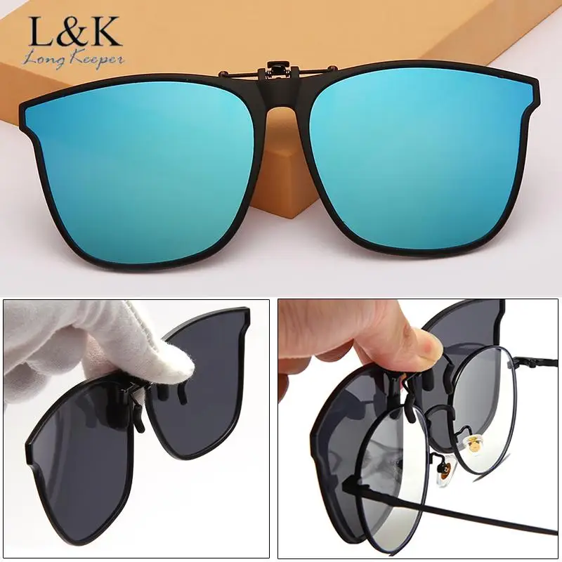 

Fishing Polarized Flip Up Clip on Sunglasses Men Photochromic UV400 Women Driving Sun Glasses Color Change Night Vision Glasses