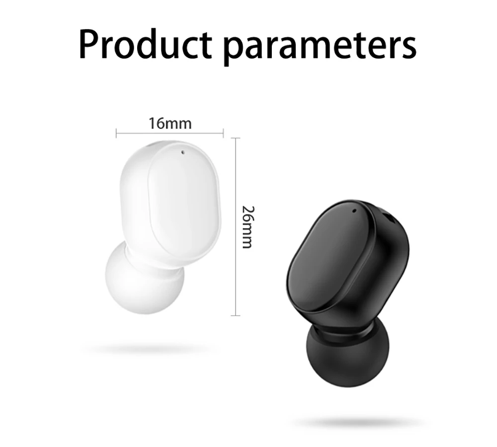 

Mini Wireless Earphone in Ear Bluetooth 5.0 Earphone with Mic Headset 3D Stereo Earbuds For Samsung Huawei Xiaomi Android IOS