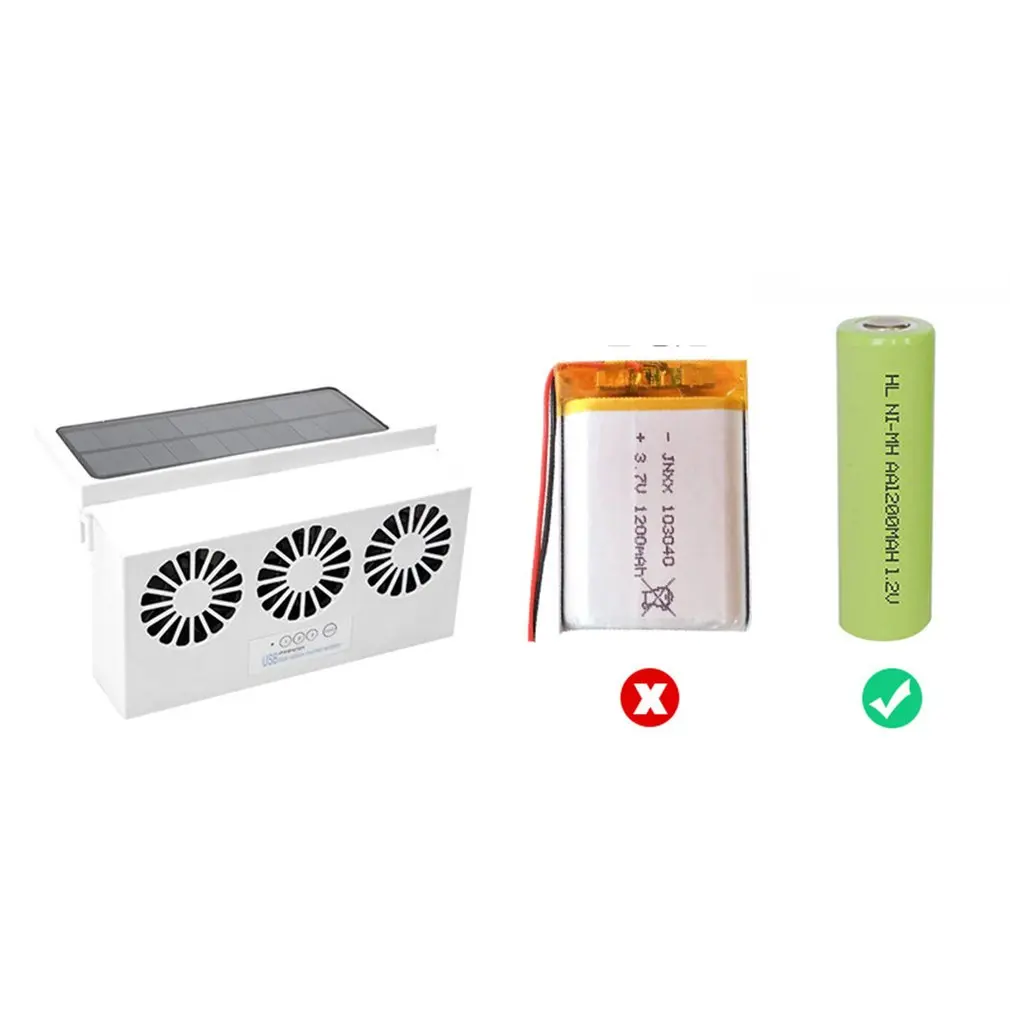 

Car Fan Solar Window Sun Powered Car Auto Air Vent Cool Cooling System Radiator Fan Cooling Fan Energy Saving