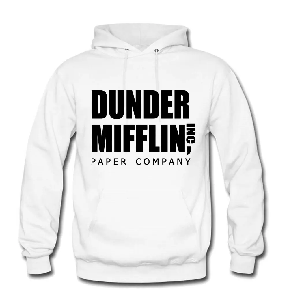 Толстовка DUNDER MIFFLIN PAPER INC Мужская хлопковая теплая фуфайка с капюшоном модная