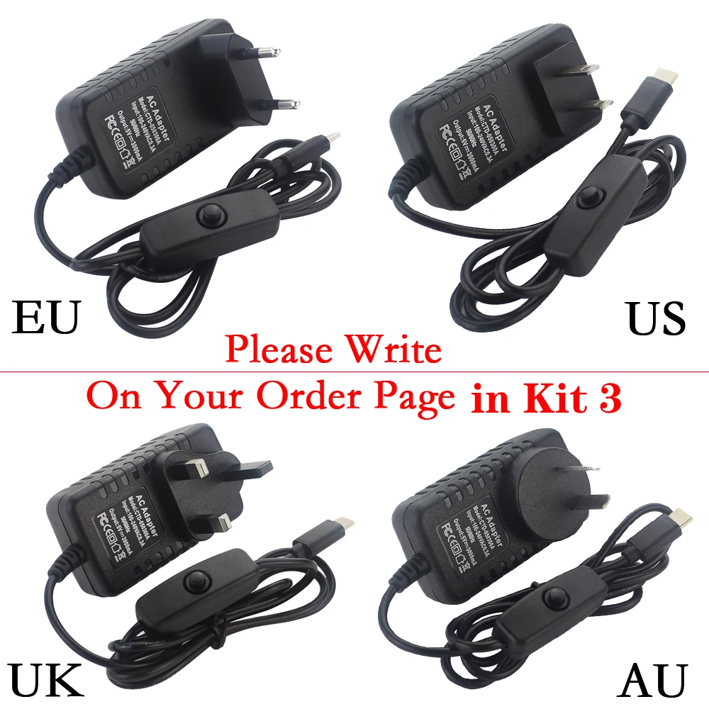 Чехол Raspberry Pi 4 Model B черный чехол из АБС пластика пластиковый корпус с алюминиевым