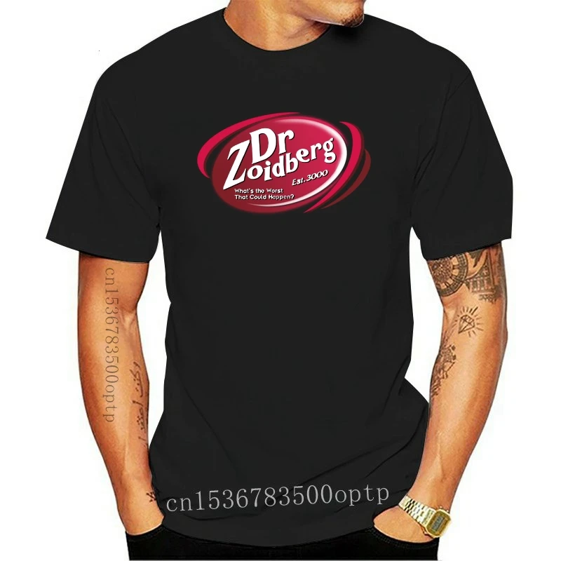

Новинка 2021, забавная Мужская футболка с принтом Dr Zoidberg, Whats The худший Dr Pepper, женская футболка из 100% хлопка
