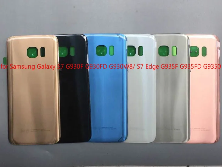Стеклянная задняя крышка батарейного отсека для Galaxy S7 Samsung G930 G930F детали ремонта