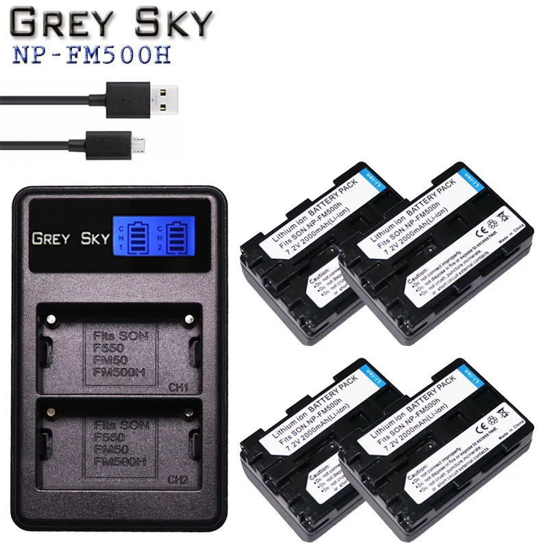 2000 мА/ч NP-FM500H NP FM500H Камера Батарея Замена для Sony A57 A58 A65 A77 A99 A550 A560 A580 | Электроника