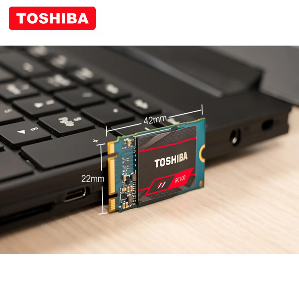 100% TOSHIBA 3D NAND RC100 SSD 120 ГБ 240 M.2 2242 NVMe PCIe Gen3x2 Внутренний твердотельный диск Жесткий для