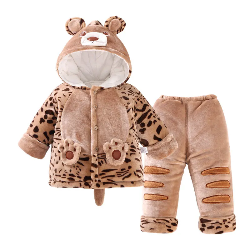 Одежда для малышей 2020 зиму младенцев и с рисунками зверей из мультфильмов детей