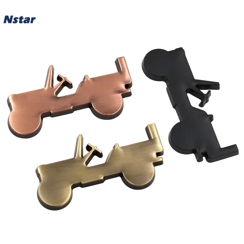 1 шт. эмблема Nstar Willys из сплава Автомобильный багажник боковое крыло значок на