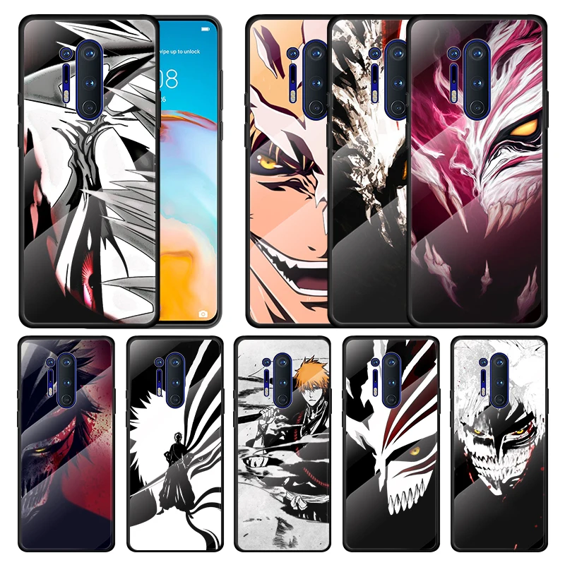 

Tempered Glass Cover Anime Bleach ichigo For Oneplus 9R 9 8T 8 Nord Z 7T 7 Pro 5G Shockproof Shell Phone Case Capa