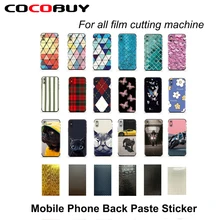50pcs/lot Phone Back Paste Sticker for iPhone Samsung Huawei Back Cover Protective Film Compatible for All Film Cutting Machine