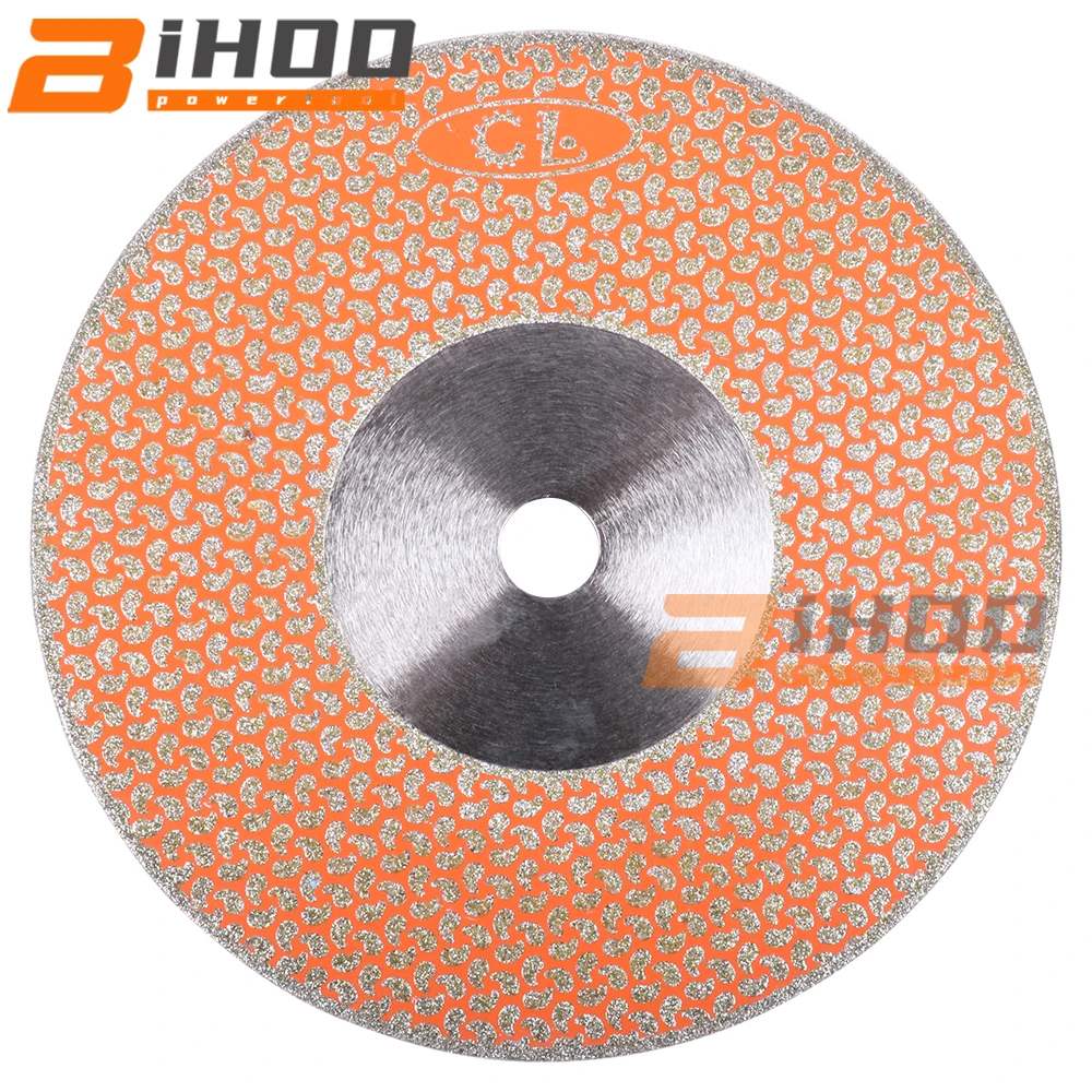 

180mm/7inch Electroplated Diamond Cutting Disc Wheel Both Side Galvanized Grinding Saw Blade For Marble Granite Ceramic Tile 1Pc
