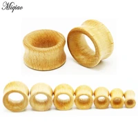 miqiao 2pcs 8 20mm hot selling piercing jewelry tunnel european and american primary color hollow wood auricle ear expander