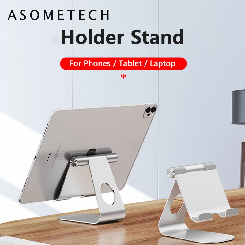 

Universal Aluminum Tablet Stand for Apple iPad Bracket Senior Metal Support for iPhone X/8 Mipad Samsung Galaxy Tab Stand Holder
