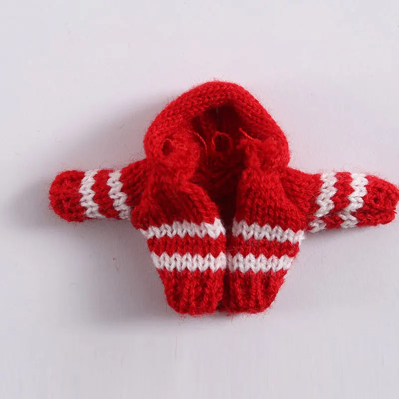 4 only clothes Ob11 Кукла Одежда 1/12 1/8 bjd детская одежда глиняная кукла красивый узел свинья бегать детский вязаный свитер кардиган пальто кукла аксессуары - Цвет: 4 only clothes