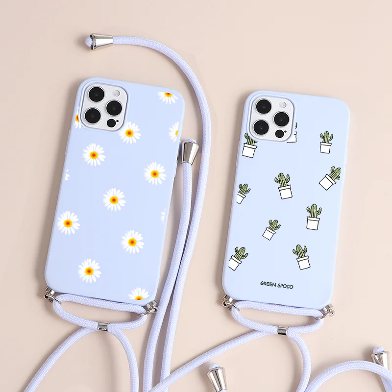 

Lanyard Case For Xiaomi Poco X3 NFC F3 F2 Mi 10T 11 10 Pro Lite Redmi 9T 9A 9C K20 K40 Note 8T 10 5 6 8 9 S Pro Max Coque Daisy