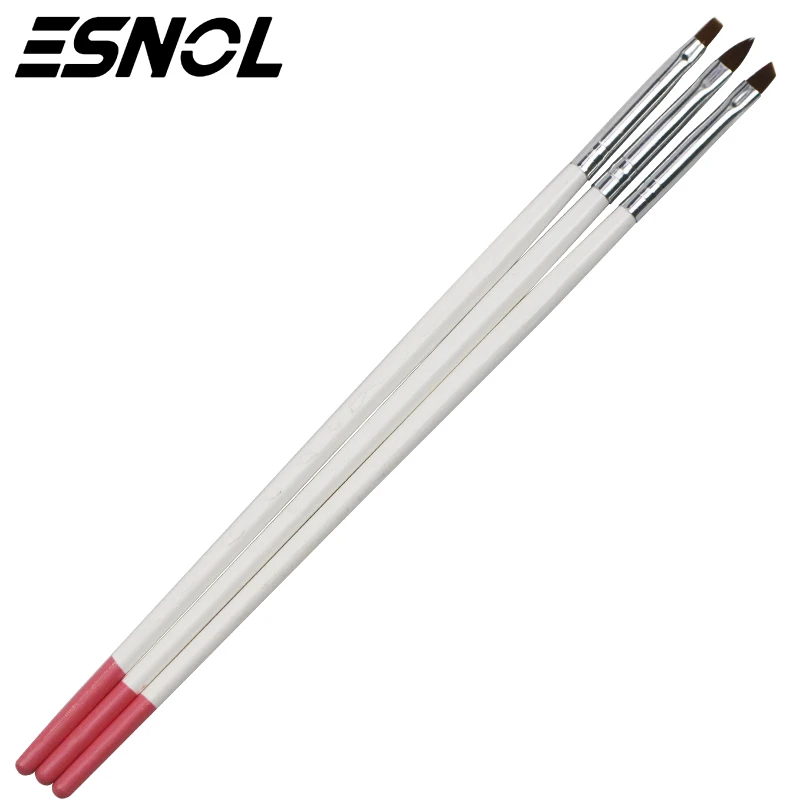 Esnol набор кистей дизайн для ногтей кисть гелевого покрытия кисти нейл арта резная
