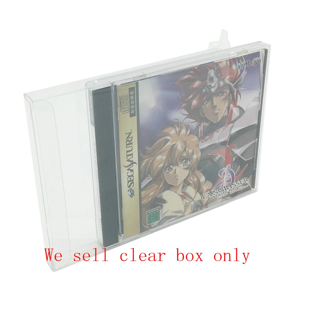 

10pcs Clear transparent box for sega dreamcast DC SS game card collection display storage 1CD PET protective box