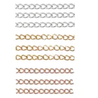 Цепочка-удлинитель из нержавеющей стали для изготовления ювелирных изделий сделай сам, сварная цепь длиной 5 см под золото и удлинитель колье, 50 шт.