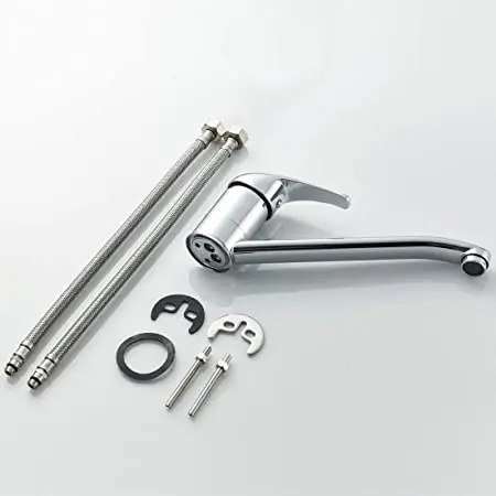 Кран и смеситель для кухонной раковины с современной хромированной отделкой