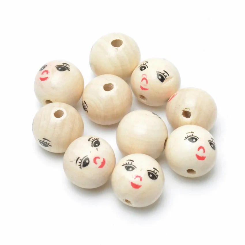 Необработанные деревянные бусины натурального цвета аксессуары ручной работы