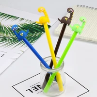 24pcs new cartoon cute long necked dinosaur gel pen student stationery gel pen factory direct can be customized