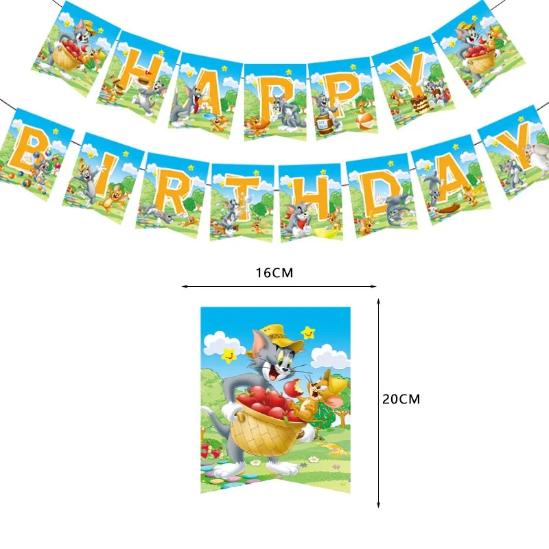 Классический мультяшный Кот и мышь том на день рождения смешная вечевечерние