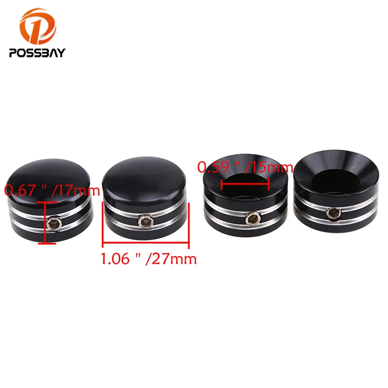 4 шт./компл. крышки болтов с головкой мотоцикла POSSBAY боковой чехол свечой