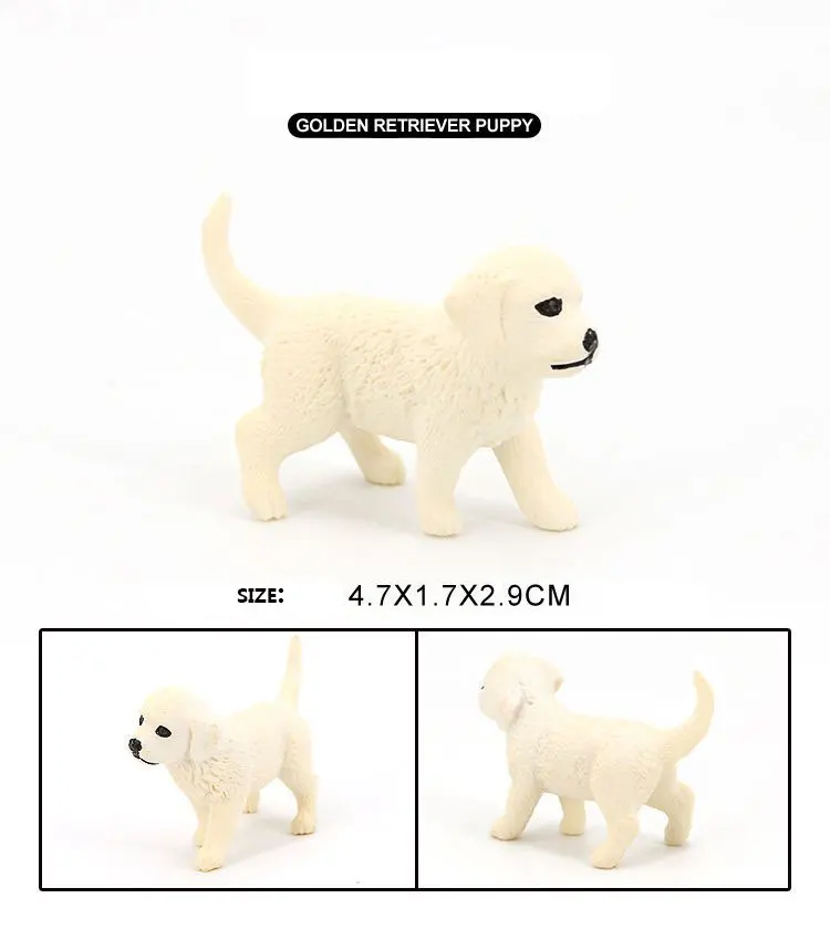 Cute Pet Dog Animals Model Shiba Inu Beagle Bulldog Action Figures Figurines Lovely Mini Simulation Dogs education Toys for Kid images - 6