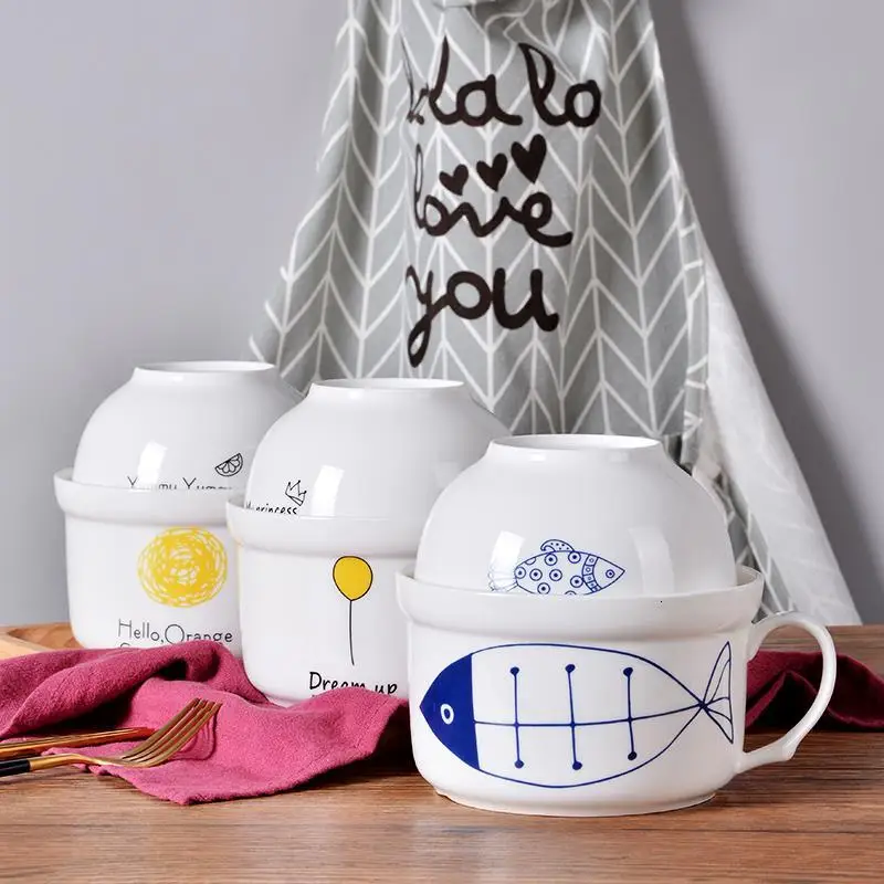 

Tazone Utensil Tableware Dishes Fruteira Saladier Mutfak Malzemeleri Soup Kitchen Dining Bar Ceramica Dinnerware Ceramic Bowl