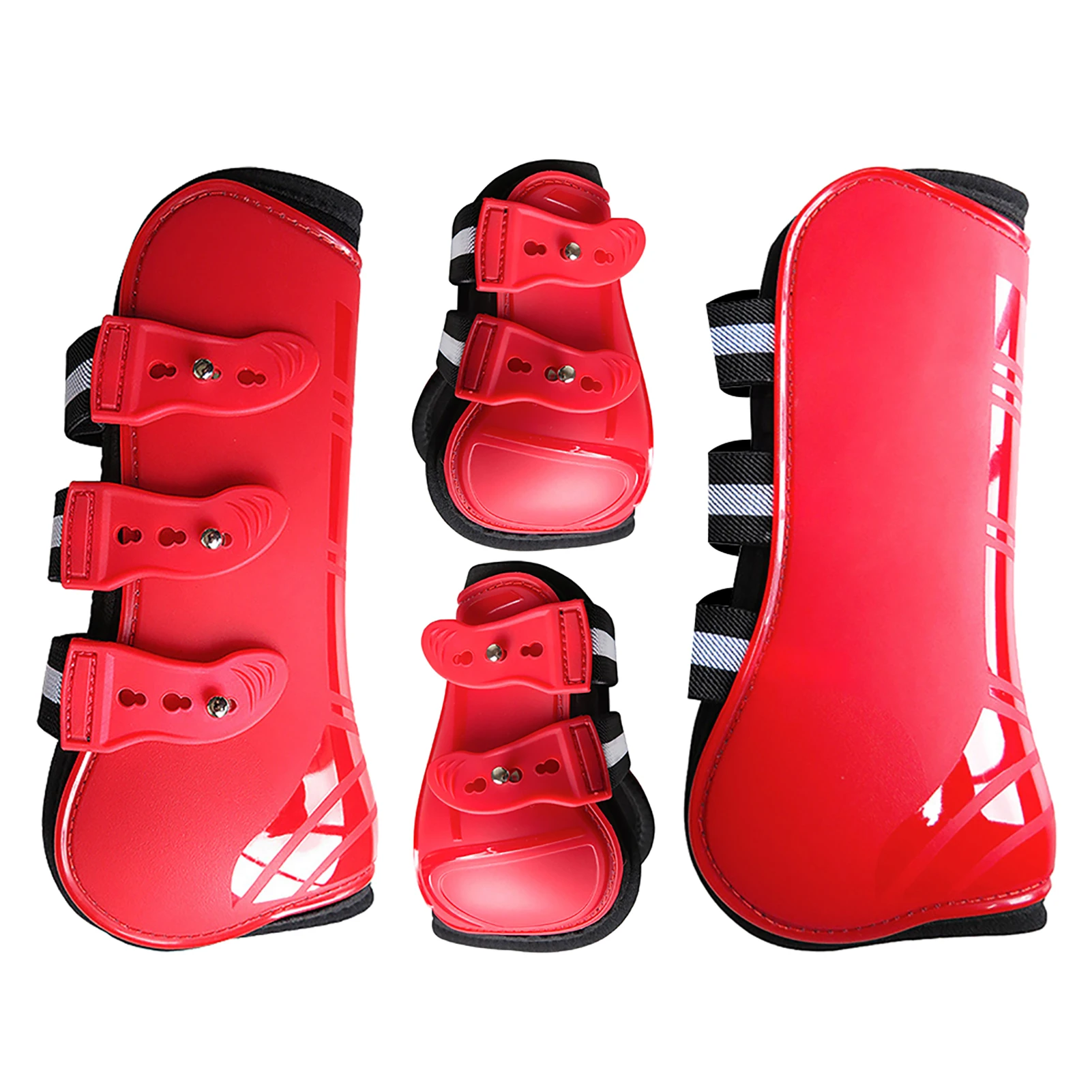 

4 шт. соревнование фетлока полиуретановая оболочка амортизирующие наездники долговечные аксессуары для верховой езды