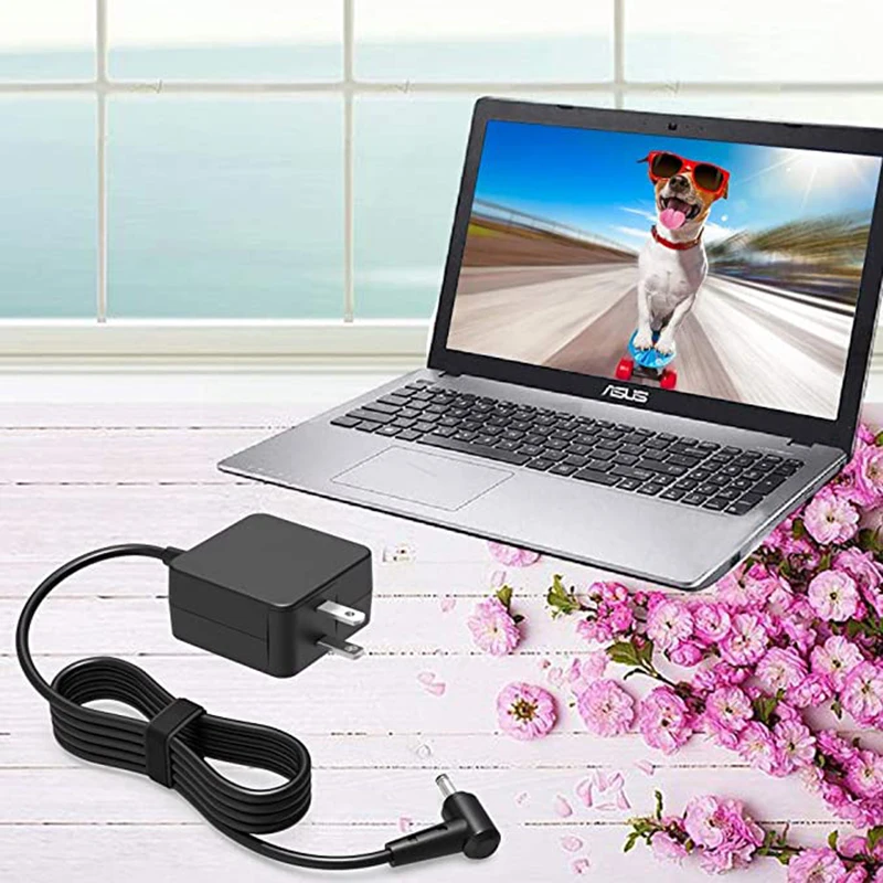 

33W Portable AC Charger for AsusC200 C200MA-EDU C200MA-EDU2 11.6 Inch Laptop Power Supply Adapter Cord