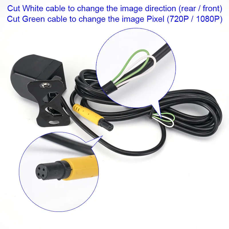 

1080P AHD Car Rear View Camera with 4 pin for Car DVR Car Mirror Dashcam Waterproof 2.5mm Jack Rear Camera Parking Camera